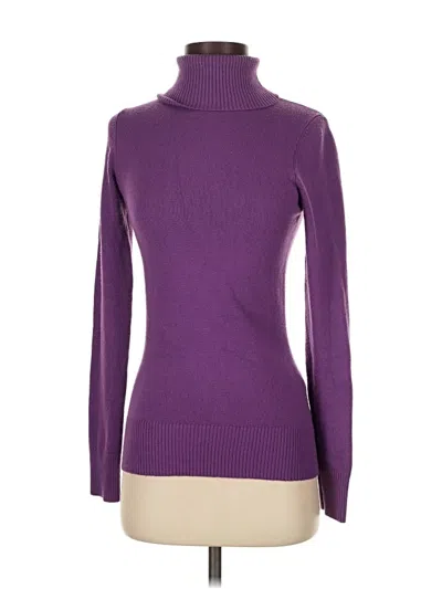 Pre-owned French Connection Turtleneck Sweater In Purple