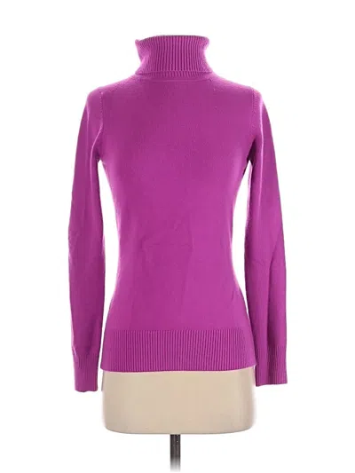 Pre-owned French Connection Turtleneck Sweater In Purple
