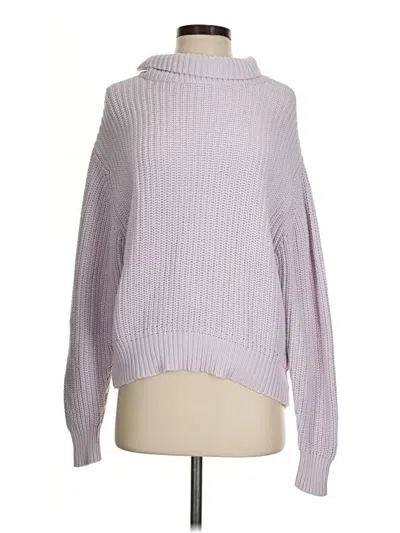 Pre-owned French Connection Turtleneck Sweater In Purple