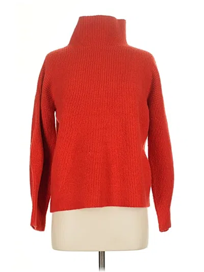 Pre-owned French Connection Turtleneck Sweater In Red