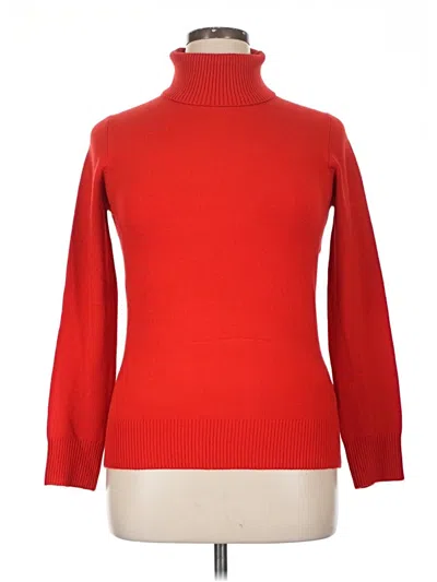 Pre-owned French Connection Turtleneck Sweater In Red