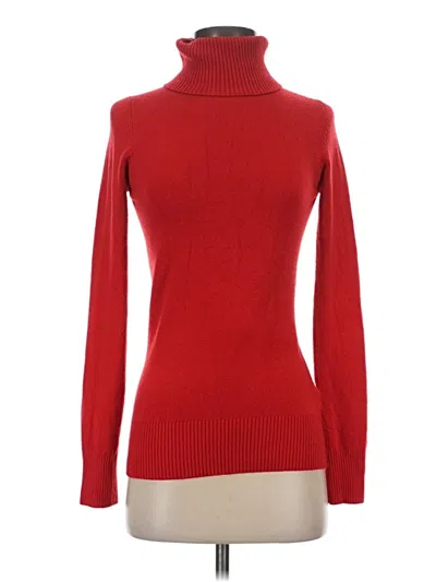 Pre-owned French Connection Turtleneck Sweater In Red