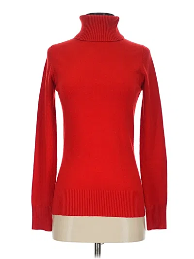 Pre-owned French Connection Turtleneck Sweater In Red