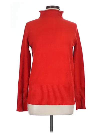 Pre-owned French Connection Turtleneck Sweater In Red