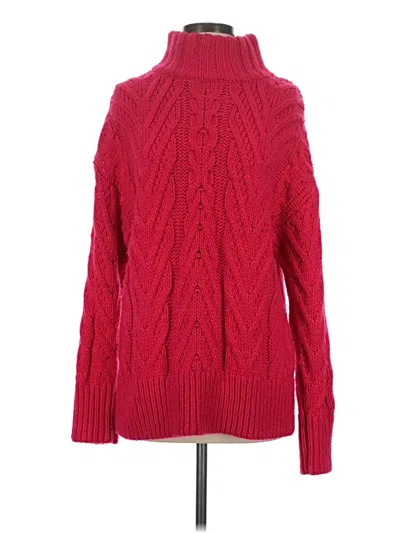 Pre-owned French Connection Turtleneck Sweater In Red