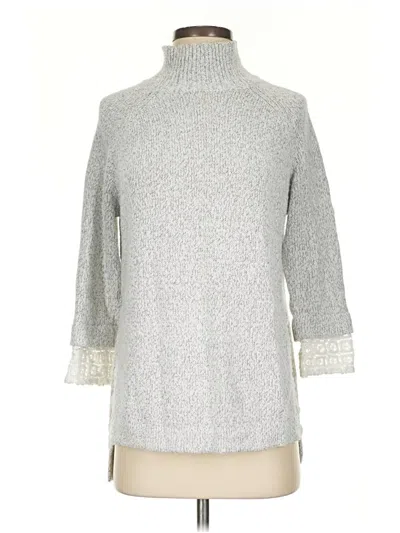 Pre-owned French Connection Turtleneck Sweater In Silver