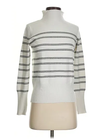 Pre-owned French Connection Turtleneck Sweater In Silver