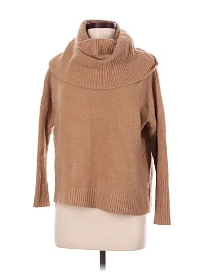 Pre-owned French Connection Turtleneck Sweater In Tan
