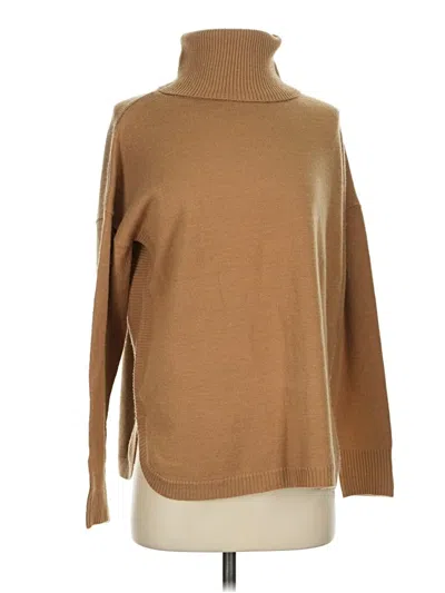Pre-owned French Connection Turtleneck Sweater In Tan