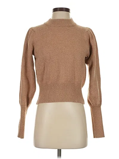 Pre-owned French Connection Turtleneck Sweater In Tan