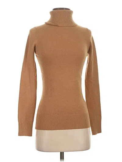 Pre-owned French Connection Turtleneck Sweater In Tan