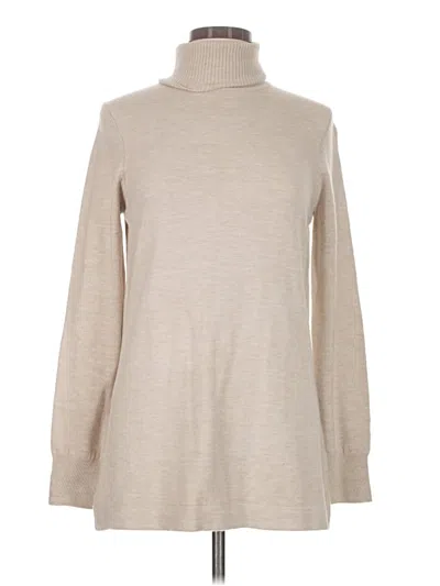 Pre-owned French Connection Turtleneck Sweater In Tan