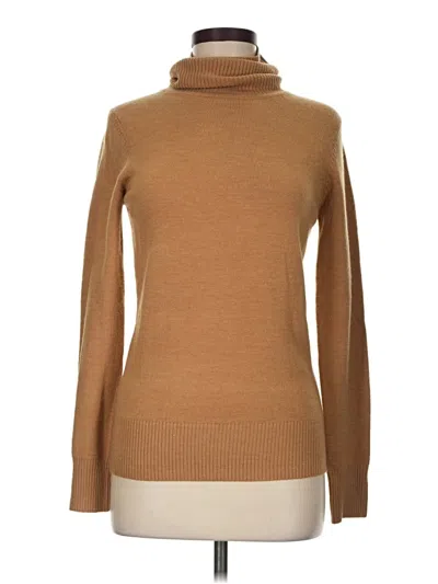 Pre-owned French Connection Turtleneck Sweater In Tan