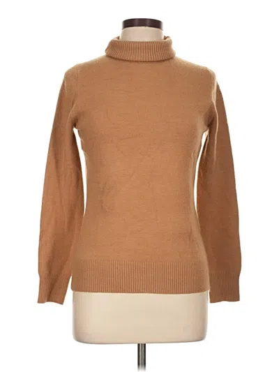 Pre-owned French Connection Turtleneck Sweater In Tan