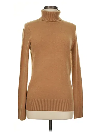 Pre-owned French Connection Turtleneck Sweater In Tan
