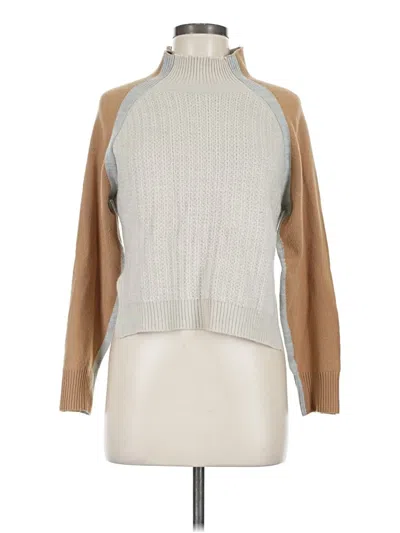 Pre-owned French Connection Turtleneck Sweater In Tan