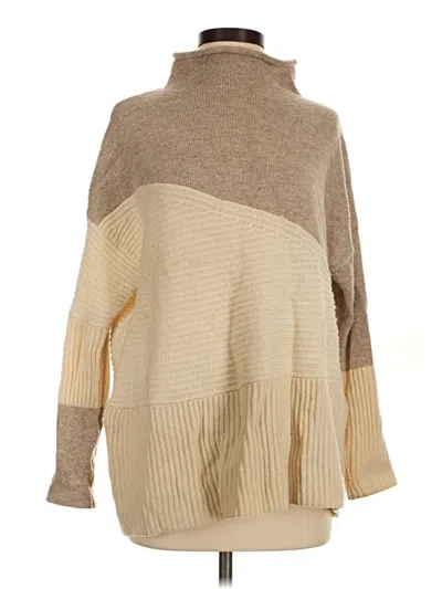 Pre-owned French Connection Turtleneck Sweater In Tan