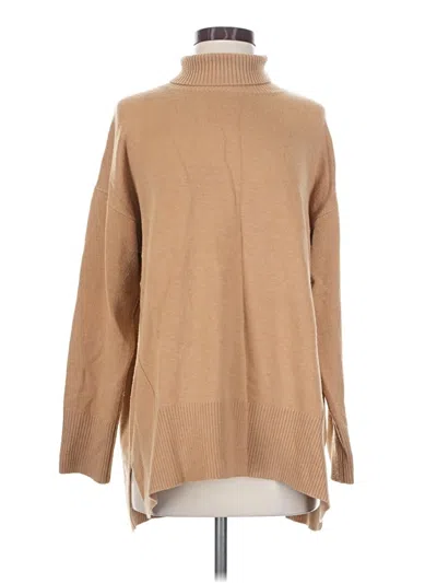Pre-owned French Connection Turtleneck Sweater In Tan