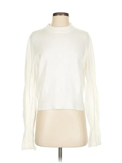 Pre-owned French Connection Turtleneck Sweater In White