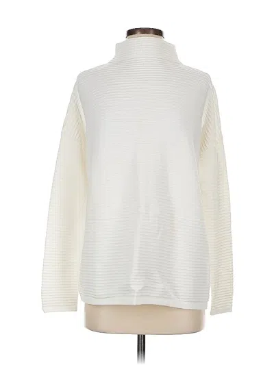 Pre-owned French Connection Turtleneck Sweater In White
