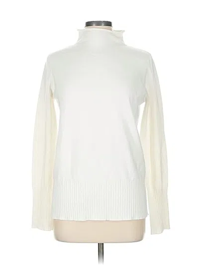 Pre-owned French Connection Turtleneck Sweater In White