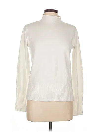 Pre-owned French Connection Turtleneck Sweater In White