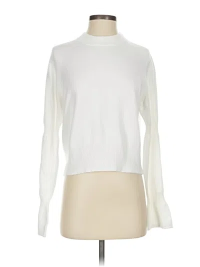 Pre-owned French Connection Turtleneck Sweater In White