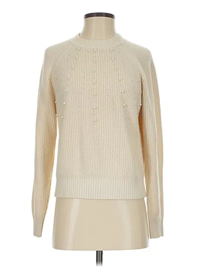 Pre-owned French Connection Turtleneck Sweater In White