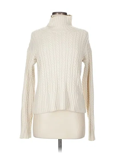 Pre-owned French Connection Turtleneck Sweater In White