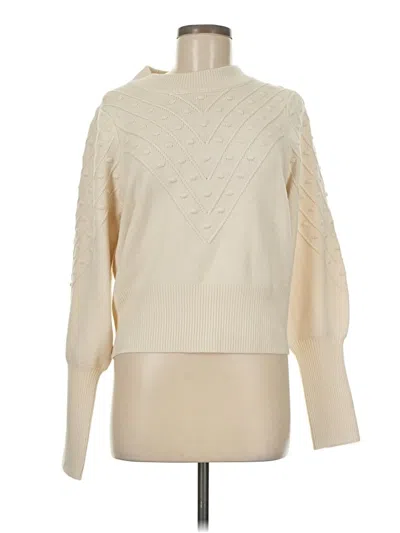 Pre-owned French Connection Turtleneck Sweater In White