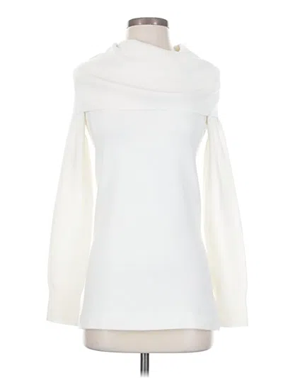 Pre-owned French Connection Turtleneck Sweater In White