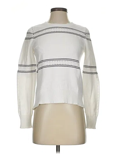 Pre-owned French Connection Turtleneck Sweater In White