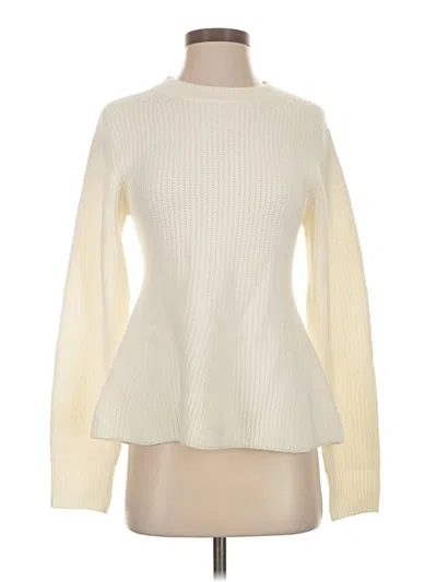 Pre-owned French Connection Turtleneck Sweater In White
