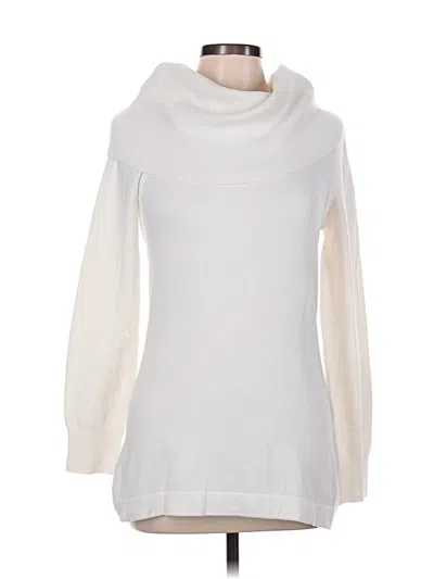 Pre-owned French Connection Turtleneck Sweater In White