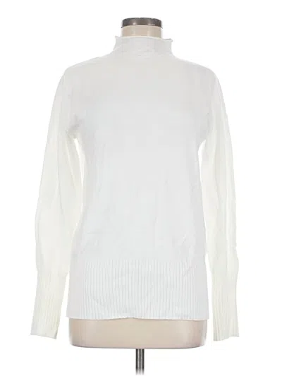 Pre-owned French Connection Turtleneck Sweater In White
