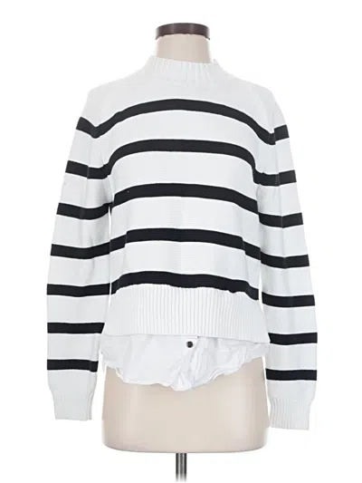 Pre-owned French Connection Turtleneck Sweater In White