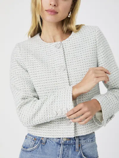 French Connection Tweed Blazer  Coats & Jackets In White