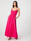 French Connection Us Poplin Ruched Maxi Dress French Connection Dresses In Pink