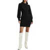 French Connection Vhari Babysoft Rib Sweater Minidress In Black