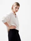 French Connection Women's Vhari Collared Long-sleeve Sweater In Cream