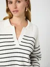 French Connection Vhari Collared Sweater In White