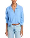 French Connection Vhari Collared Sweater In Dusted Blue