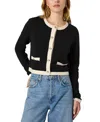 French Connection Vhari Contrast Trim Cardigan In Multi