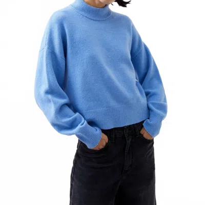 French Connection Vhari Crew Neck Jumper In Dusted Blue