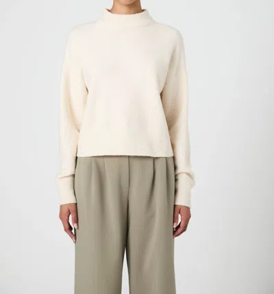 French Connection Vhari Crew Neck Jumper In Oatmeal In White