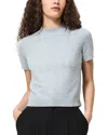French Connection Vhari Short Sleeve Crop Sweater In Gray