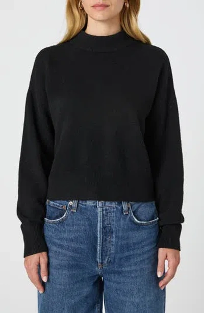 French Connection Vhari Mock Neck Sweater In Black