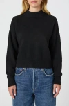 French Connection Vhari Crewneck Sweater In Black
