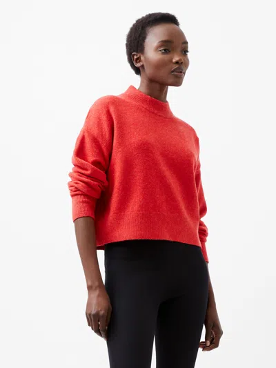 French Connection Vhari Mock Neck Sweater  Knitwear In Red