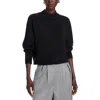 French Connection Vhari Crewneck Sweater In Black